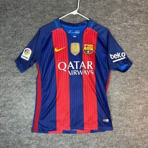FC Barcelona Messi 10 2016 Authentic Nike Dri Fit Soccer Jersey Medium